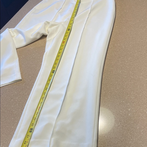 Alex Marie Elegant Ivory Wide Leg Pants - Picture 9 of 10